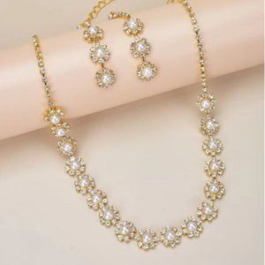 Bridal jewelry diamond necklace